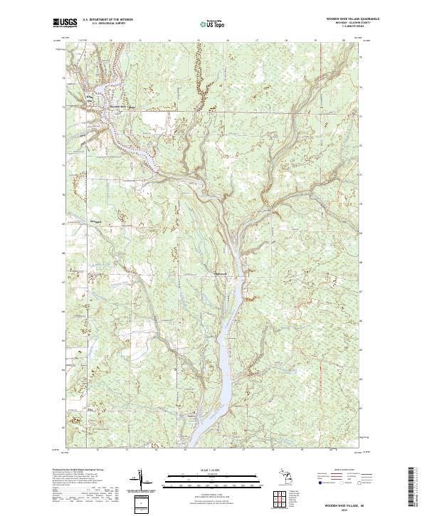 USGS Topographic Map – Wooden Shoe Village