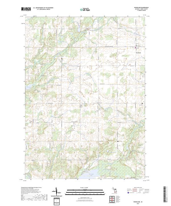 USGS Topographic Map – Woodland