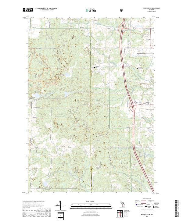 USGS Topographic Map – Woodville NE