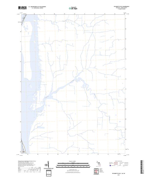 2023 Map of Wyandotte OE E, 2023 Print