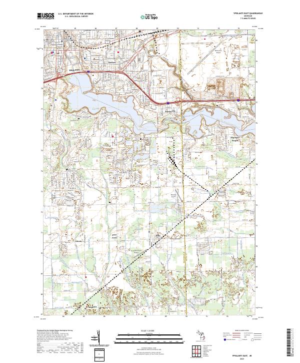USGS Topographic Map – Ypsilanti East