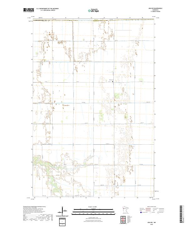 USGS Topographic Map – Ada NW