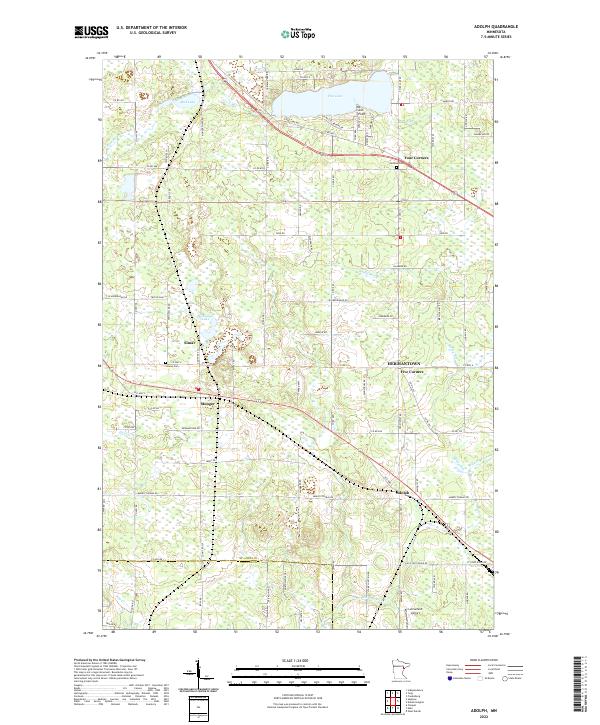 USGS Topographic Map – Adolph