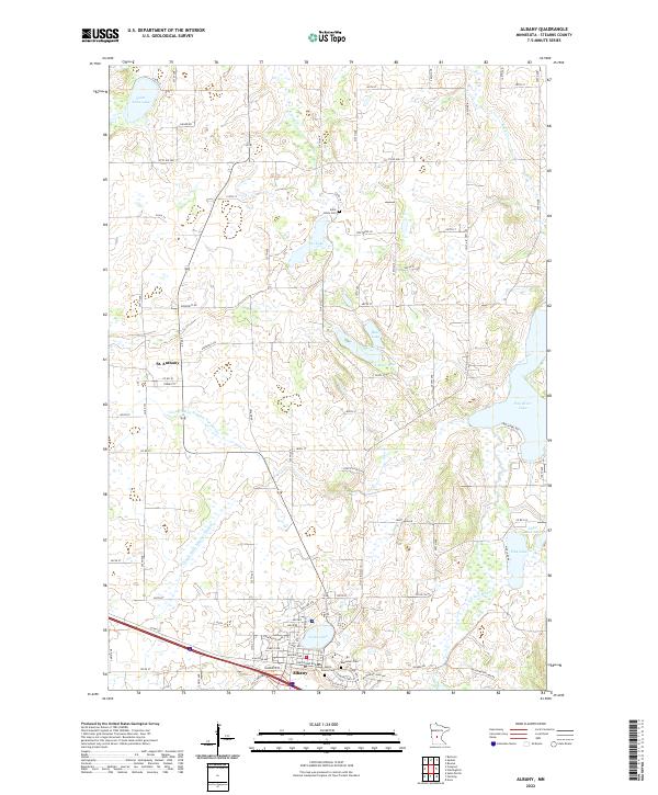 USGS Topographic Map – Albany