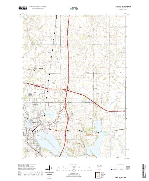 USGS Topographic Map – Albert Lea East