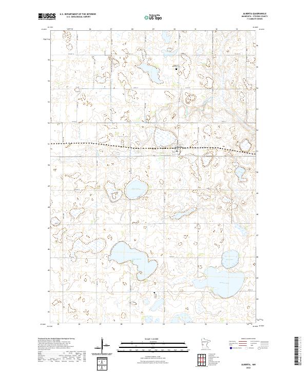 USGS Topographic Map – Alberta