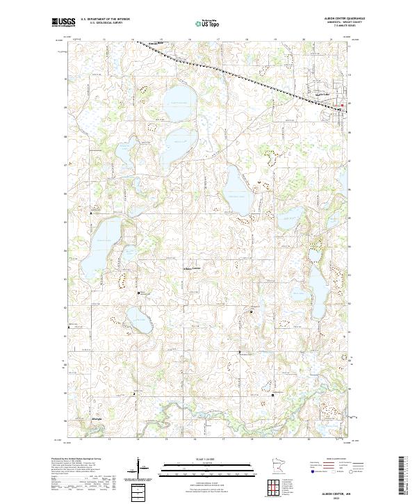 USGS Topographic Map – Albion Center