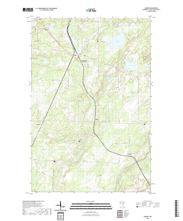 USGS Topographic Map – Alborn
