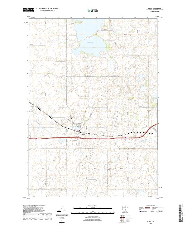 USGS Topographic Map – Alden