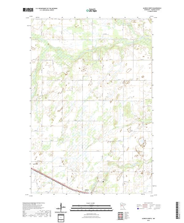USGS Topographic Map – Aldrich North