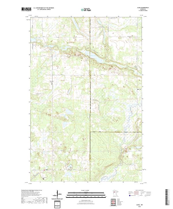 USGS Topographic Map – Alida