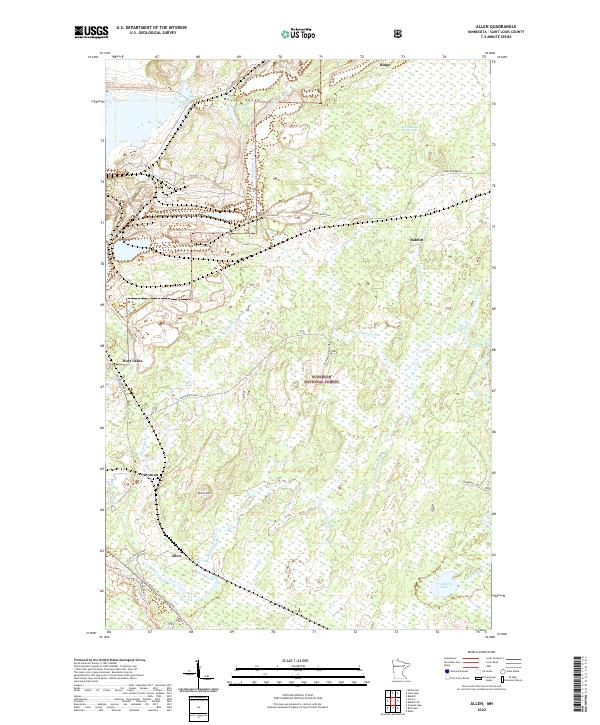 USGS Topographic Map – Allen