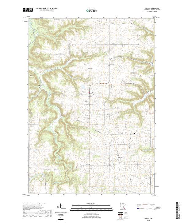 USGS Topographic Map – Altura