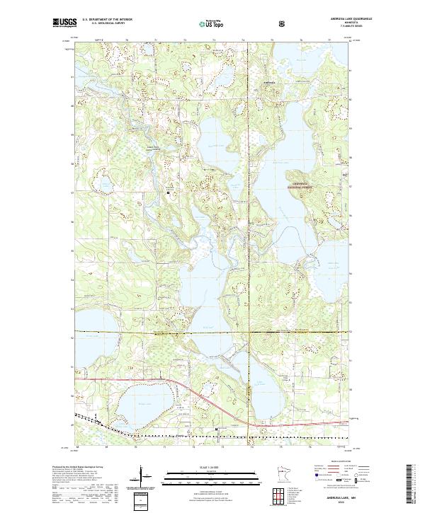 USGS Topographic Map – Andrusia Lake