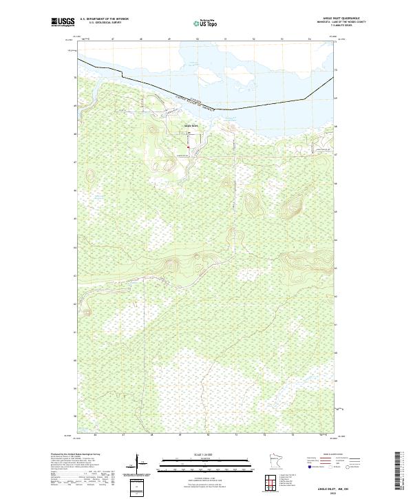 USGS Topographic Map – Angle Inlet
