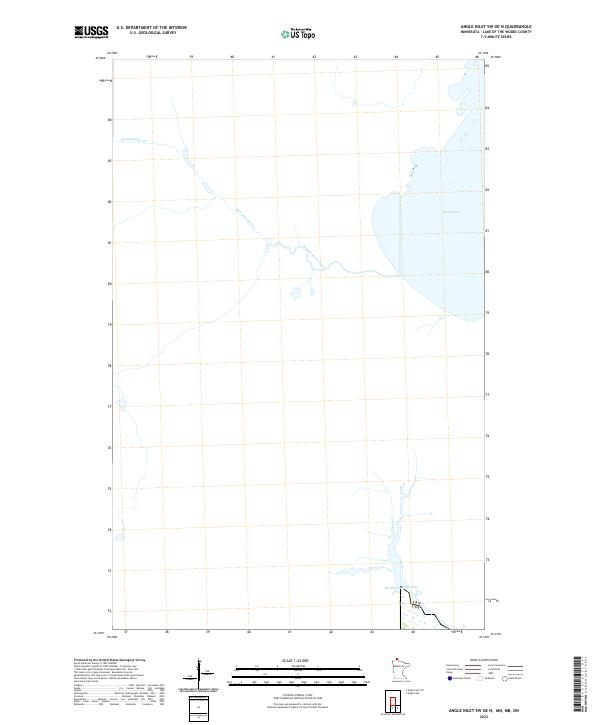USGS Topographic Map – Angle Inlet SW OE N