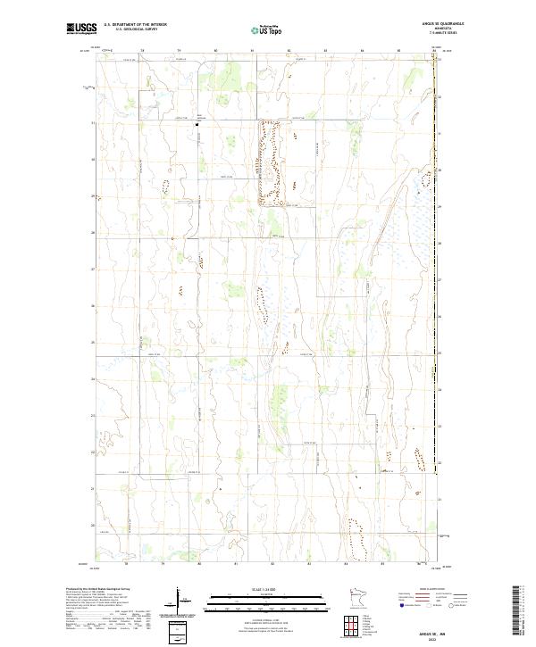 USGS Topographic Map – Angus SE