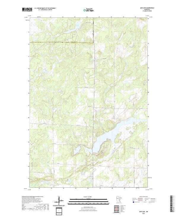 USGS Topographic Map – Ann Lake