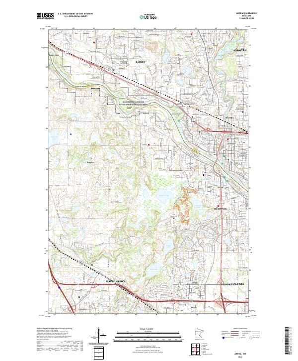 USGS Topographic Map – Anoka