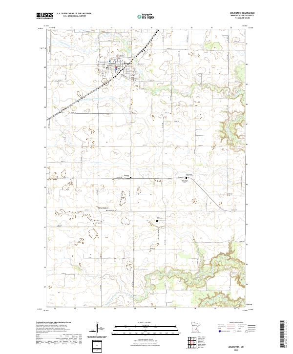 USGS Topographic Map – Arlington