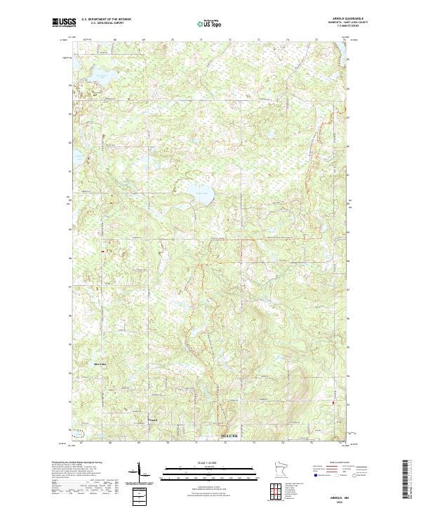 USGS Topographic Map – Arnold