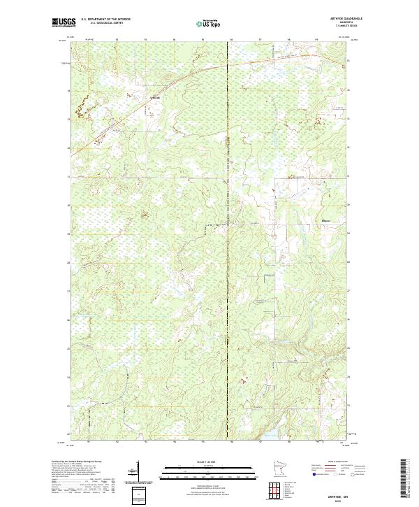 USGS Topographic Map – Arthyde