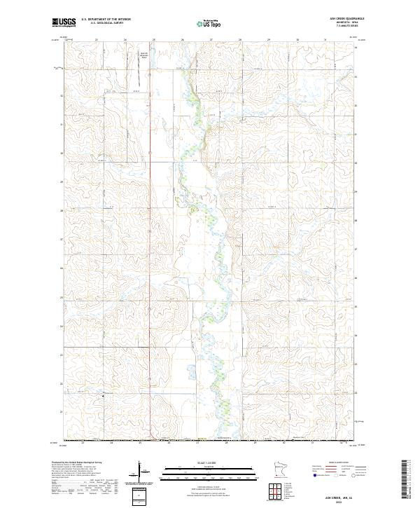 USGS Topographic Map – Ash Creek
