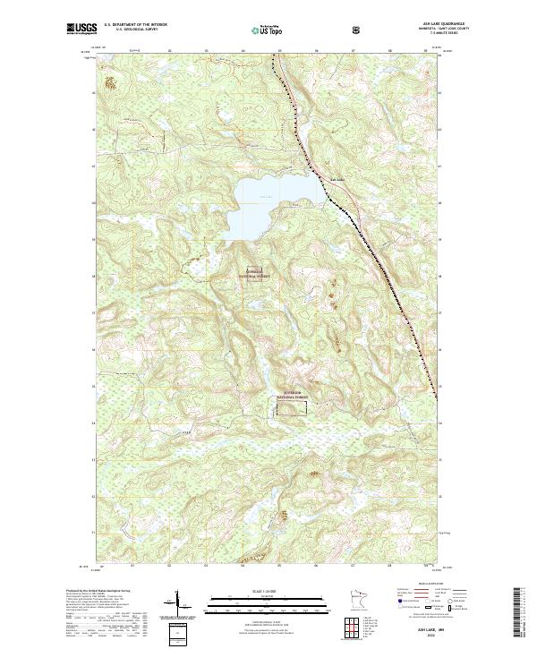 USGS Topographic Map – Ash Lake