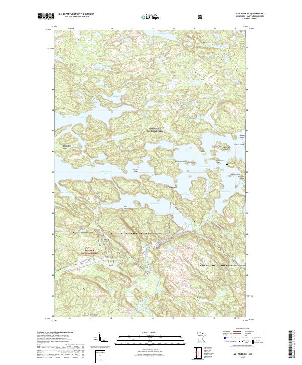 USGS Topographic Map – Ash River NE