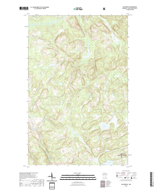 USGS Topographic Map – Ash River SE