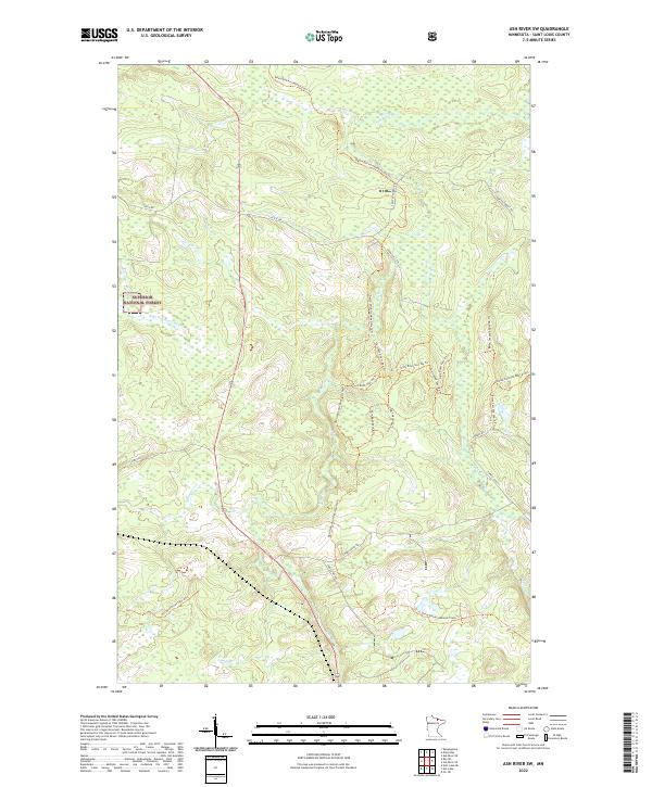 USGS Topographic Map – Ash River SW