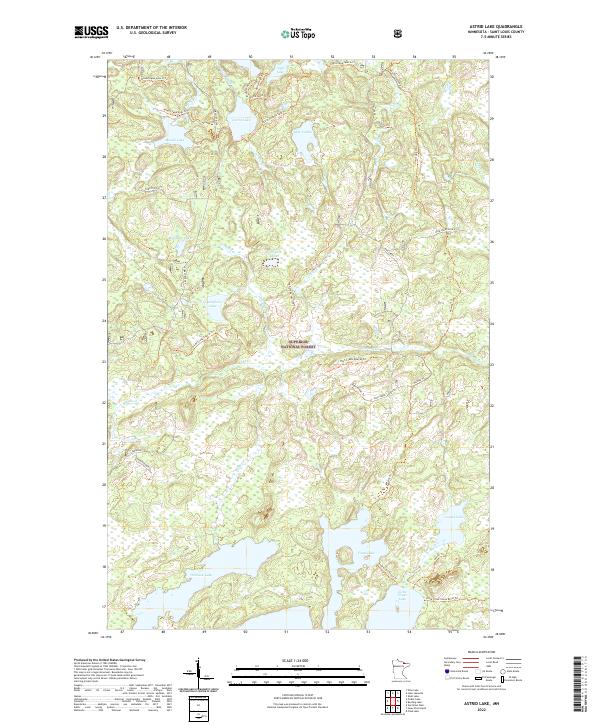 USGS Topographic Map – Astrid Lake