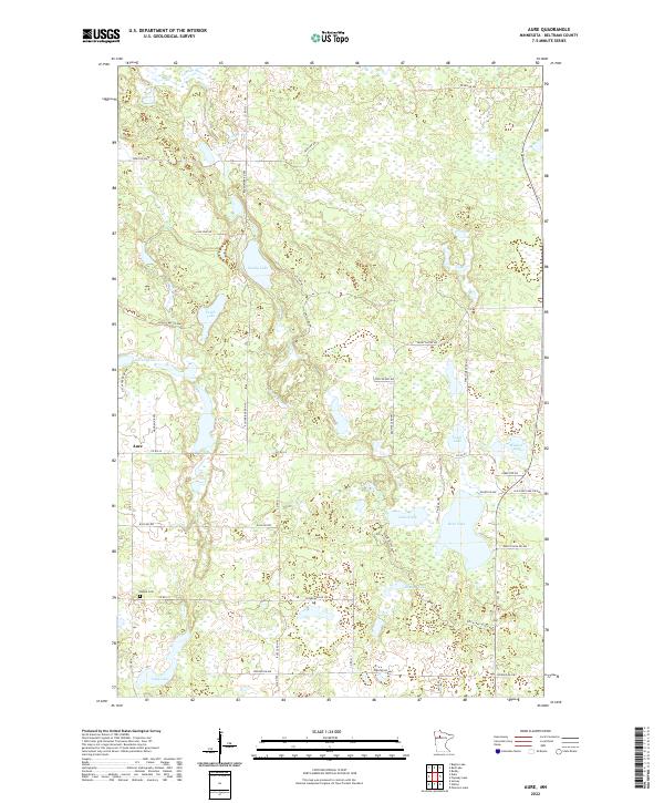 USGS Topographic Map – Aure