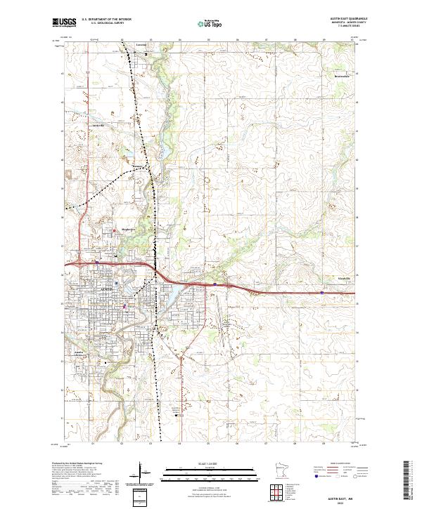 USGS Topographic Map – Austin East