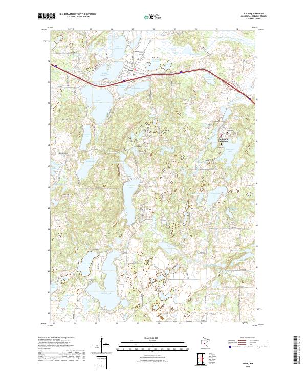 USGS Topographic Map – Avon