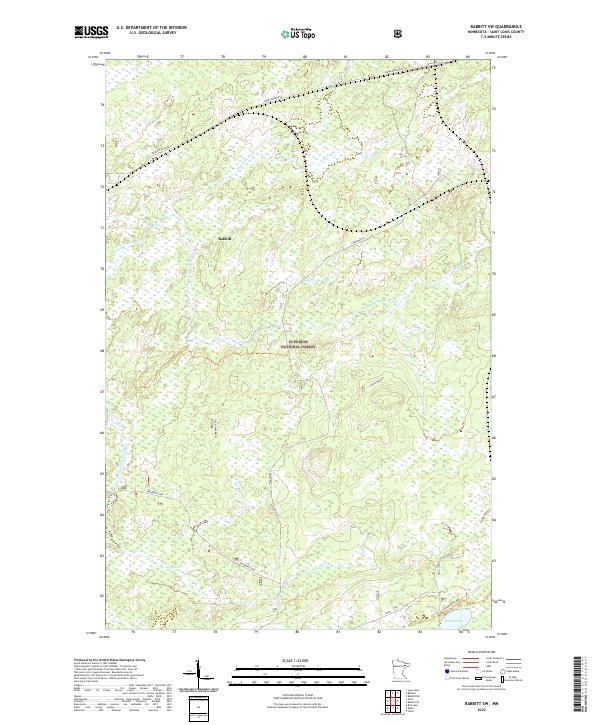 USGS Topographic Map – Babbitt SW
