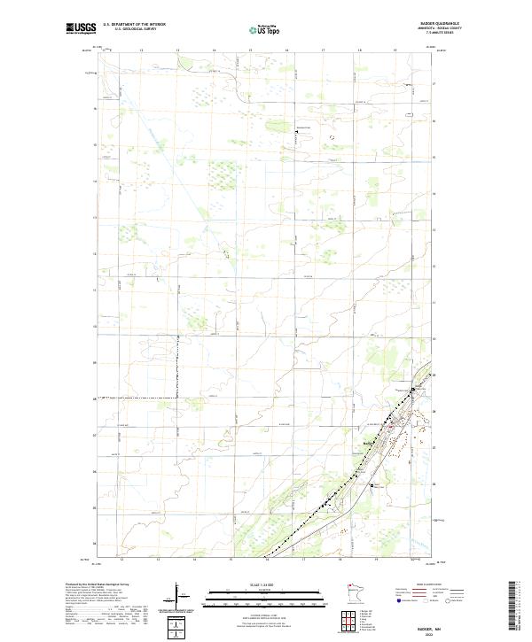USGS Topographic Map – Badger