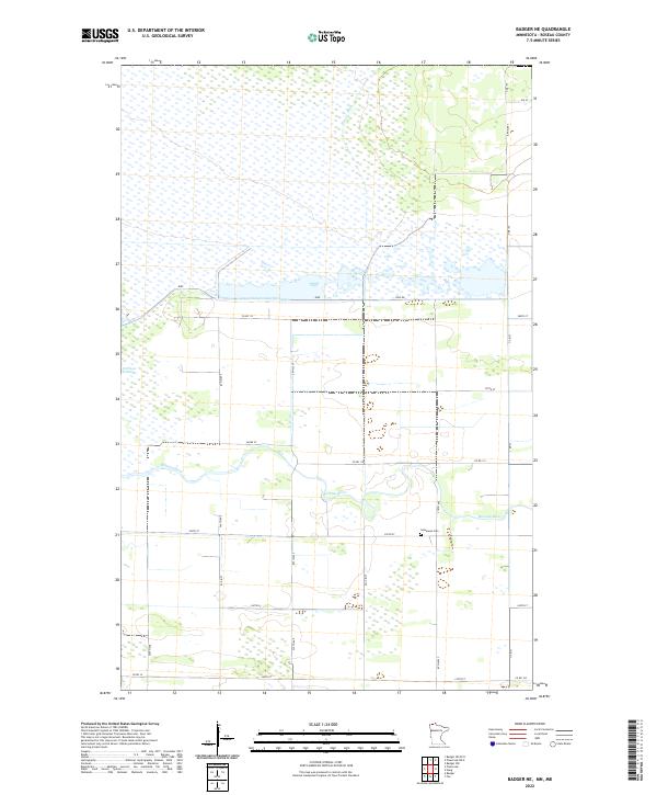 USGS Topographic Map – Badger NE