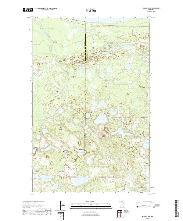USGS Topographic Map – Bagley Lake