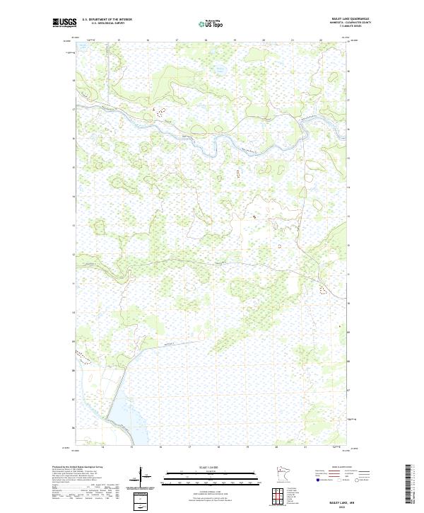 USGS Topographic Map – Bailey Lake