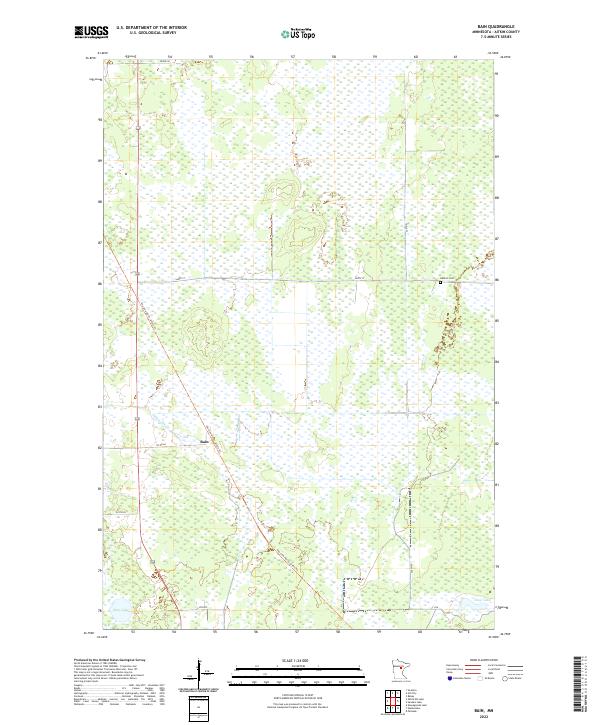 USGS Topographic Map – Bain