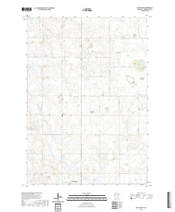 USGS Topographic Map – Balaton SW