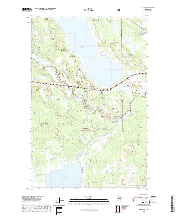 USGS Topographic Map – Ball Club
