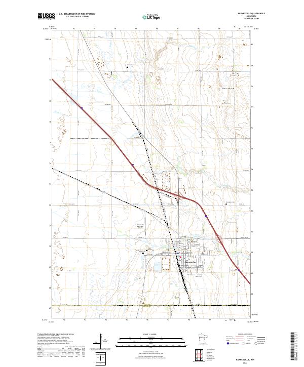 USGS Topographic Map – Barnesville