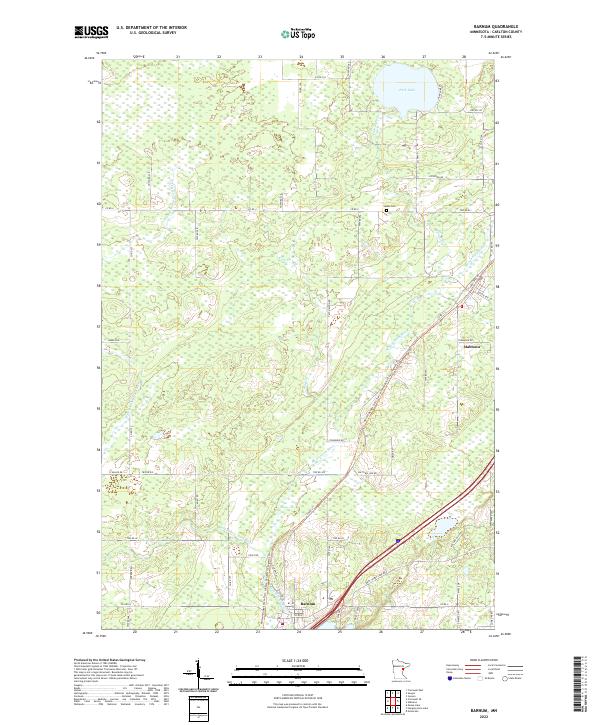 USGS Topographic Map – Barnum