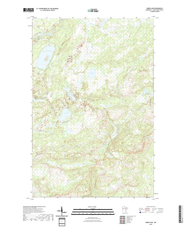 USGS Topographic Map – Barrs Lake