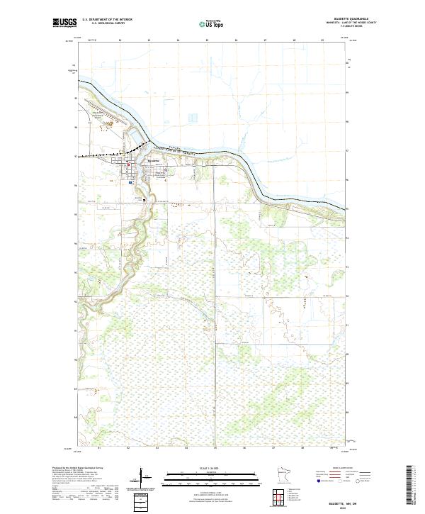 USGS Topographic Map – Baudette