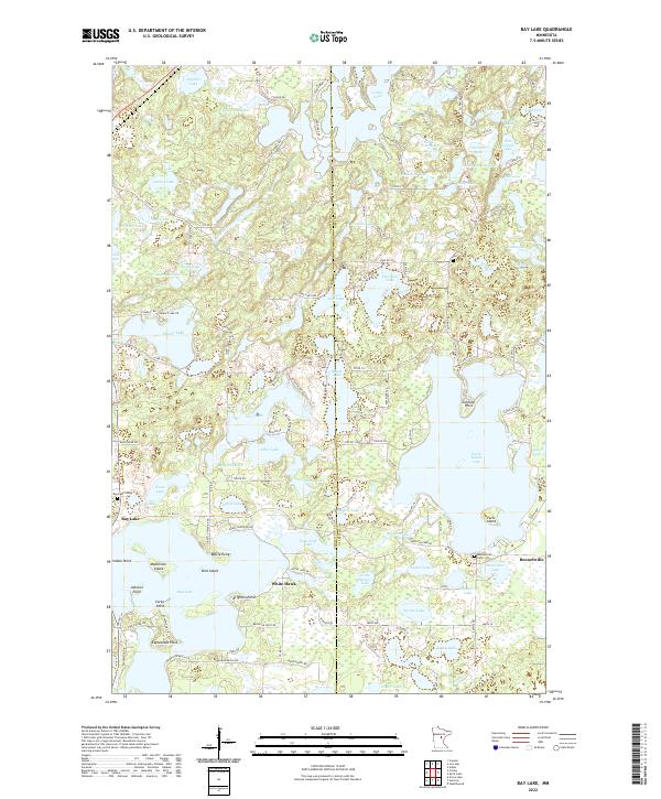 USGS Topographic Map – Bay Lake