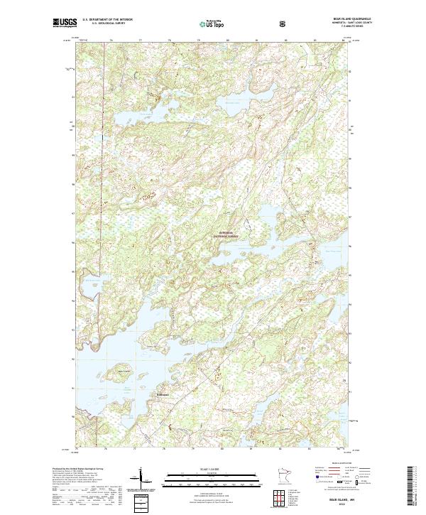 USGS Topographic Map – Bear Island