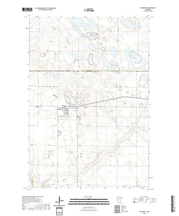 USGS Topographic Map – Beardsley